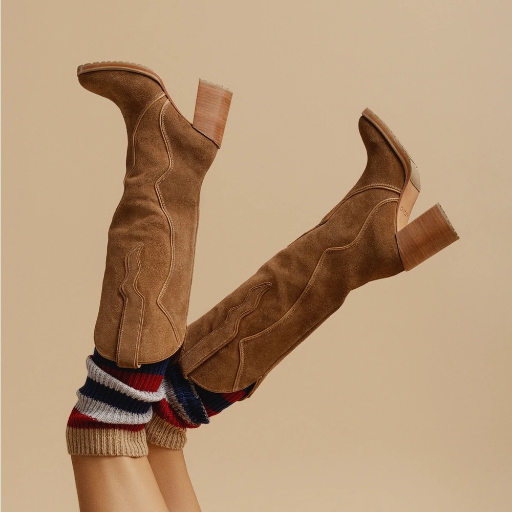 Women's Heeled Boots - saddleback
